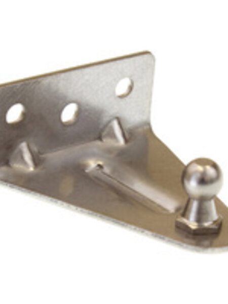 Gas Strut 90 Degree, 10mm Stud, High Profile Stainless Steel