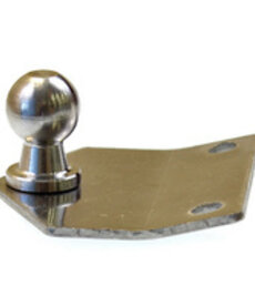Gas Strut Bracket Flat, 13mm Ball, Stainless Steel