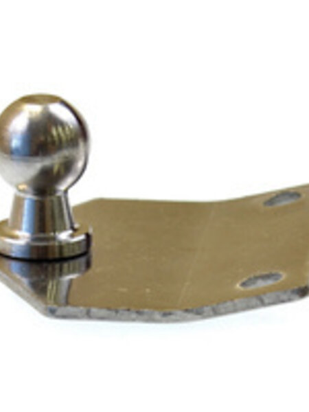 Gas Strut Bracket Flat, 13mm Ball, Stainless Steel