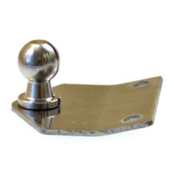 Gas Strut Bracket Flat, 13mm Ball, Stainless Steel