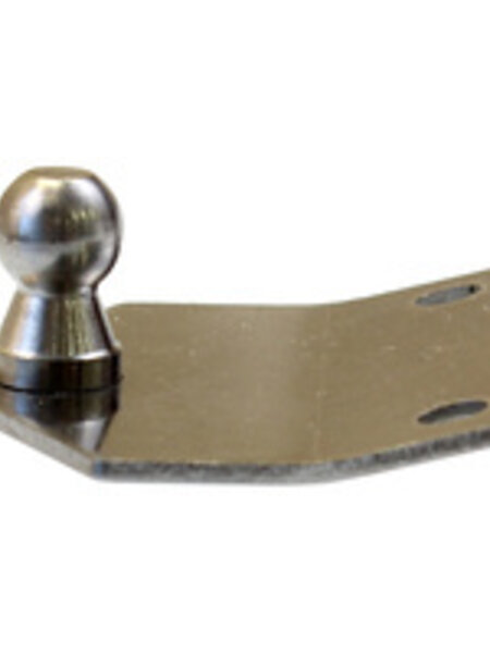 Gas Strut Bracket, Flat, 10mm Ball, Stainless Steel
