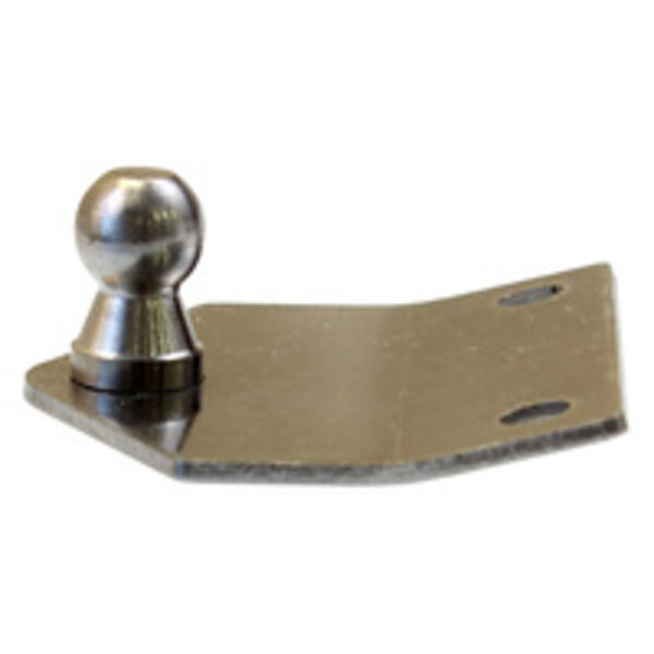 Gas Strut Bracket, Flat, 10mm Ball, Stainless Steel