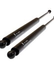 Gas Struts - Pair - 8mm dia. shaft, 18mm dia. tube, 208mm stroke, 290mm tube length, 501mm overall length - 300nm