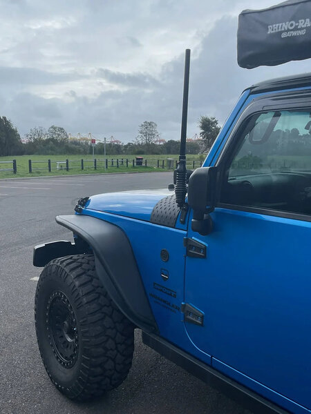 GMF 4x4 Fender Mount Antenna Bracket - Jeep Wrangler JL