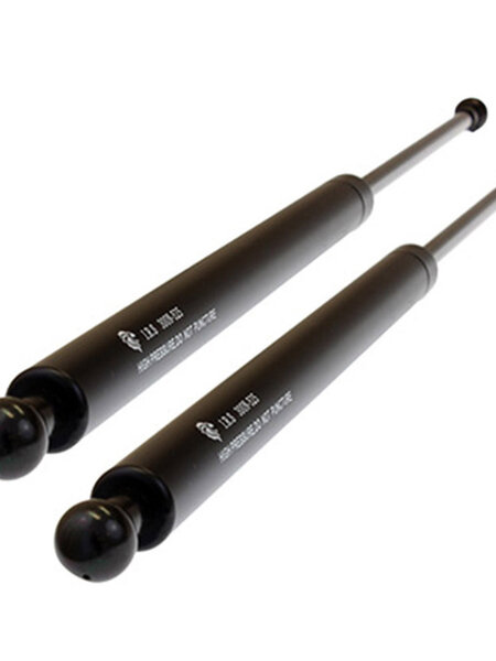 Gas Struts - Pair - 8mm dia. shaft, 18mm dia. tube, 148mm stroke, 240mm tube length, 405mm overall length - 200nm