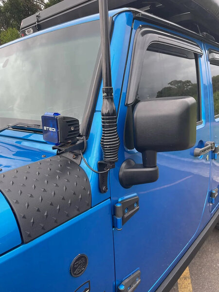 GMF 4x4 Fender Mount Antenna Bracket - Jeep Wrangler JL