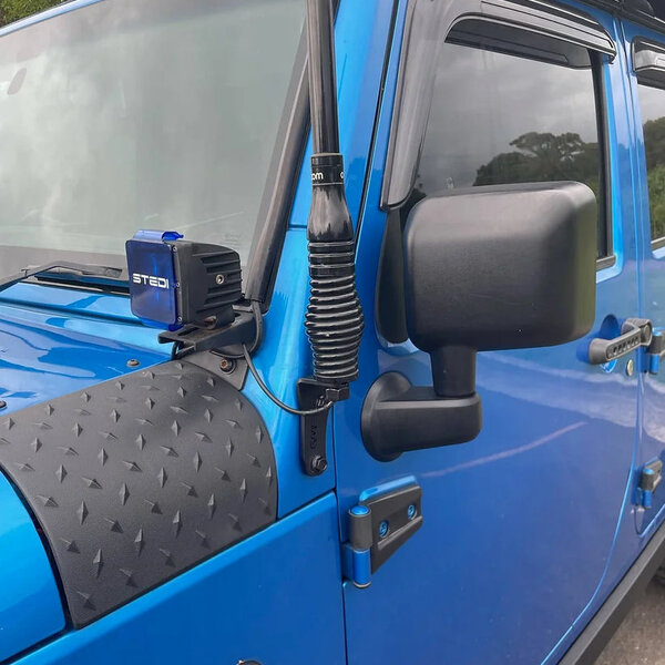 GMF 4x4 Fender Mount Antenna Bracket - Jeep Wrangler JL