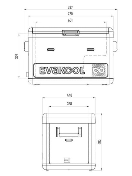 Evakool Down Under 65L Fridge Freezer