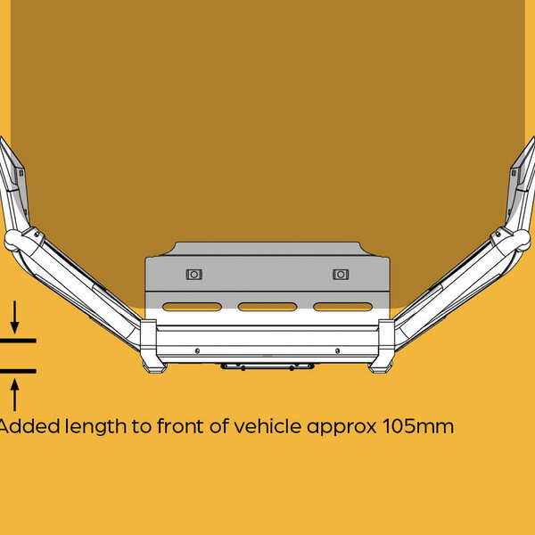Oxley Bullbar - Suit Toyota Hilux 09/2020+ with Fogs and Tow Points