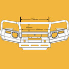 Oxley Bullbar - Suit Toyota Hilux 09/2020+ with Fogs and Tow Points