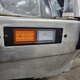 Bullbar Indicator/Parker LED Indicator/Park Lights and Infill Plates - Black - Pair