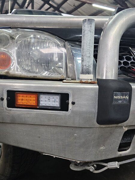 The 4wd Zone Bullbar Indicator/Parker LED Indicator/Park Lights and Infill Plates - Black - Pair