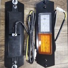 The 4wd Zone Bullbar Indicator/Parker LED Indicator/Park Lights and Infill Plates - Black - Pair