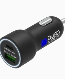 Quadlock Dual USB 12v Car Charger