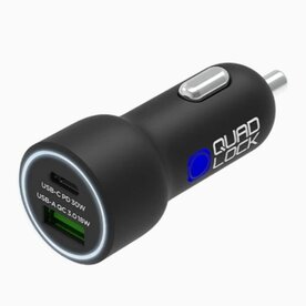 Quadlock Dual USB 12v Car Charger