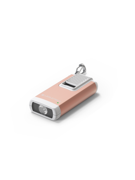 LED Lenser Ledlenser K6R 400lm Rechargeable LED Pocket Keyring  With Red Light Mode - Rose Gold