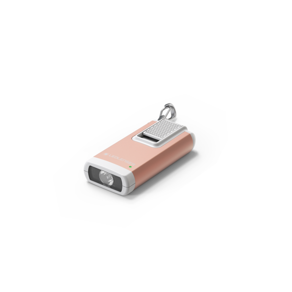 Ledlenser K6R 400lm Rechargeable LED Pocket Keyring  With Red Light Mode - Rose Gold