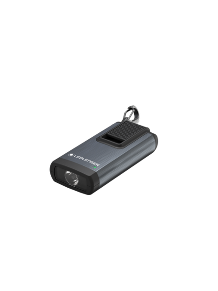 LED Lenser Ledlenser K6R 400lm Rechargeable LED Pocket Keyring  With Red Light Mode - Grey