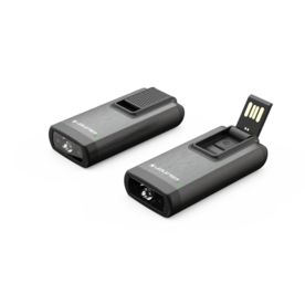 Ledlenser K6R 400lm Rechargeable LED Keyring with 4Gb  Flash Memory Storage Red Light Mode - Grey