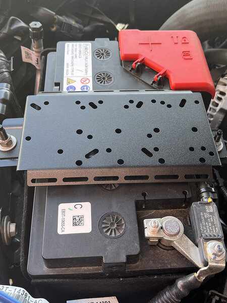 TLR - Electrical Accessory Bracket – Ford Ranger RA / Ranger Raptor RA / Everest (Next Gen) – VW Amarok (2nd Gen) – OEM Battery