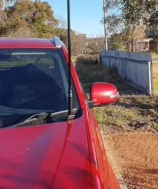 GMF 4x4 Mitsubishi Outlander 2017-2021 Bonnet Aerial UHF Antenna Bracket - Passenger Side