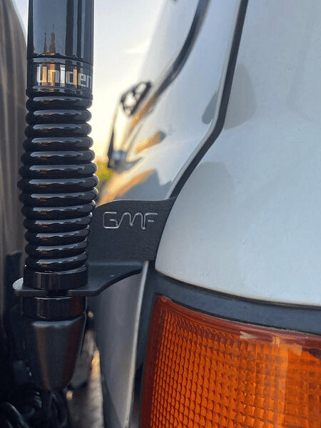 GMF 4x4 - Landcruiser LC80 Aerial UHF Antenna Tailgate Bracket Passenger Side