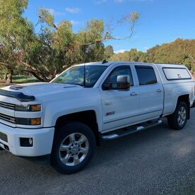 GMF 4x4 - Chevrolet Silverado 2500 Bonnet Aerial UHF Antenna Bracket 2015-2019 - Passenger Side