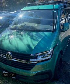 GMF 4x4 GMF 4x4  VW Bonnet Hinge UHF Antenna Mount - Suit VW Transporter Citvan & Multivan T5/T6 2007-2022 UHF Antenna Bonnet Bracket - Passenger