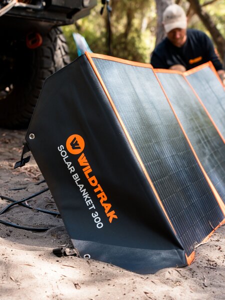 Wildtrack Wildtrack - 240W Folding Solar Blanket (A-Grade with ETFE Coating, Built in Stand, IP65 Waterproof & Carry Bag)