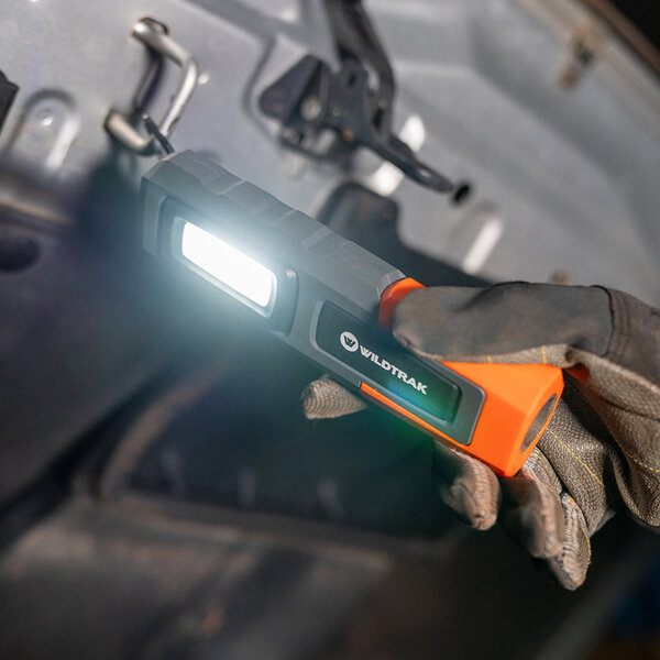 Wildtrack - Handheld Work Light, Rechargeable, Duel Lighting Modes, 180 Swivel, Magnetic Base, USB-C Fast Charge, Water & Shock Proof