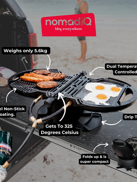 NomadiQ NomadiQ - Portable BBQ - Terra