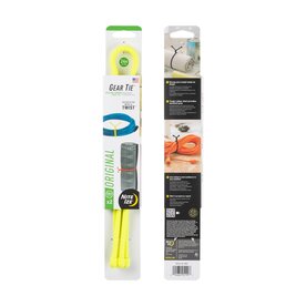 Nite-Ize Gear Tie Reusable Rubber Twist Tie 24 in - 2 Pack - Neon Yellow