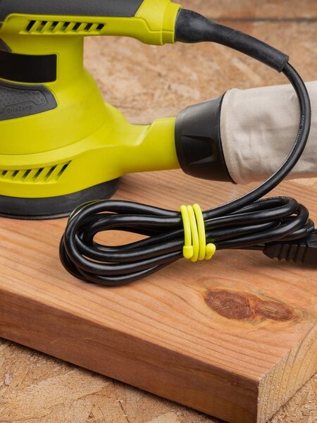 Nite-Ize Gear Tie Reusable Rubber Twist Tie 24 in - 2 Pack - Neon Yellow