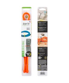 Nite Ize Gear Tie Reusable Rubber Twist Tie 24 in - 2 Pack - Bright Orange Nite Ize Gear Tie Reusable Rubber Twist Tie 24 in - 2 Pack - Bright Orange
