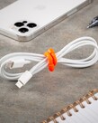 Nite-Ize Gear Tie Reusable Rubber Twist Tie 6 in - 2 Pack - Bright Orange