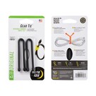 Nite-Ize Gear Tie Reusable Rubber Twist Tie 6 in - 2 Pack - Black