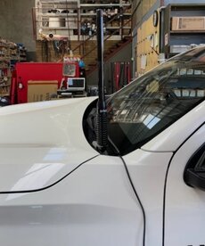 GMF 4x4 Bonnet Hinge Antenna Mount - Suit N90 2026+ Toyota Hilux - Passenger Side