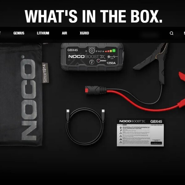NOCO 1250A 12V Boost X UltraSafe Jump Starter