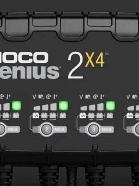 NOCO GENIUS2X4 6/12V 8A 4-BANK BATTERY CHARGE