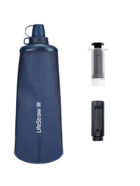 LifeStraw LifeStraw Peak Series Collapsible Squeeze Bottle - 650ml - Mountain Blue