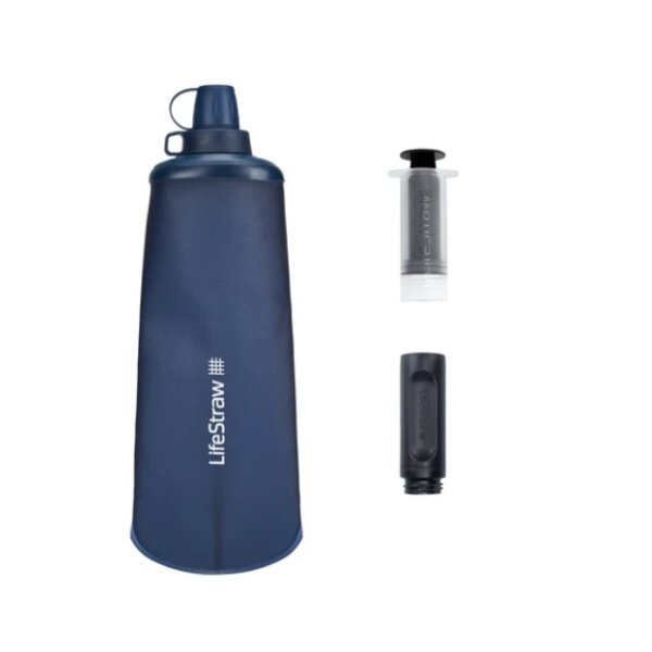 LifeStraw LifeStraw Peak Series Collapsible Squeeze Bottle - 650ml - Mountain Blue
