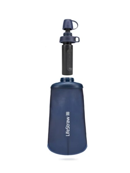 LifeStraw LifeStraw Peak Series Collapsible Squeeze Bottle - 1L - Mountain Blue