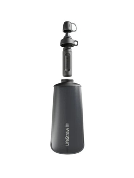 LifeStraw LifeStraw Peak Series Collapsible Squeeze Bottle - 650ml - Dark Grey