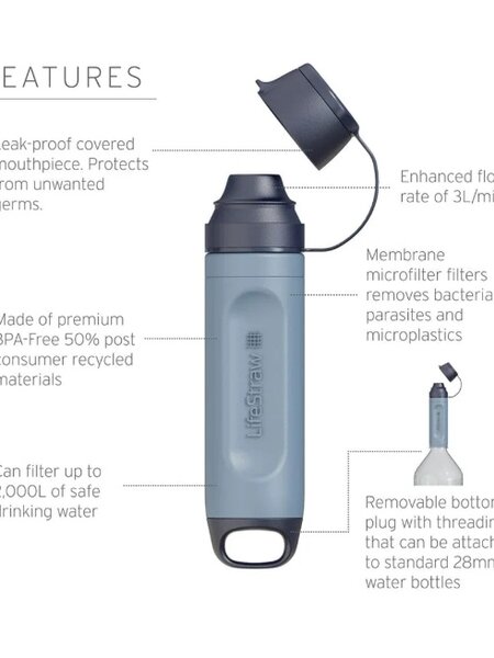 LifeStraw LifeStraw Peak SOLO - Blue Raspberry