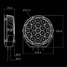 Ultravision Raptor 120W 9in LED Driving Lights - Pair (inc harness) 5700k