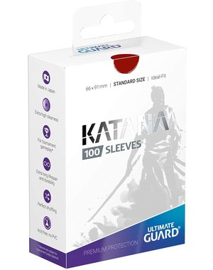 Ultimate Guard Katana Sleeves 100 Red