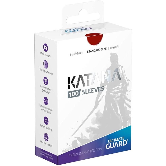 Ultimate Guard Katana Sleeves 100 Red
