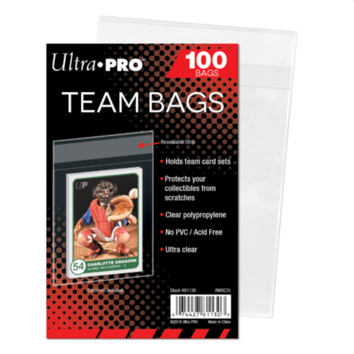 Ultra Pro Resealable Team Bags (100-Pack) - Ultra Pro