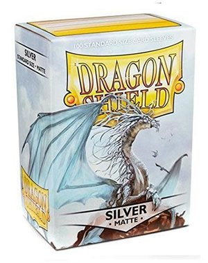 Arcane Tinmen Dragon Shield Silver Matte 100 Standard