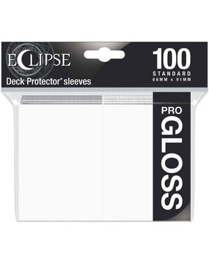 Ultra Pro Eclipse Gloss Standard Sleeves Arctic White